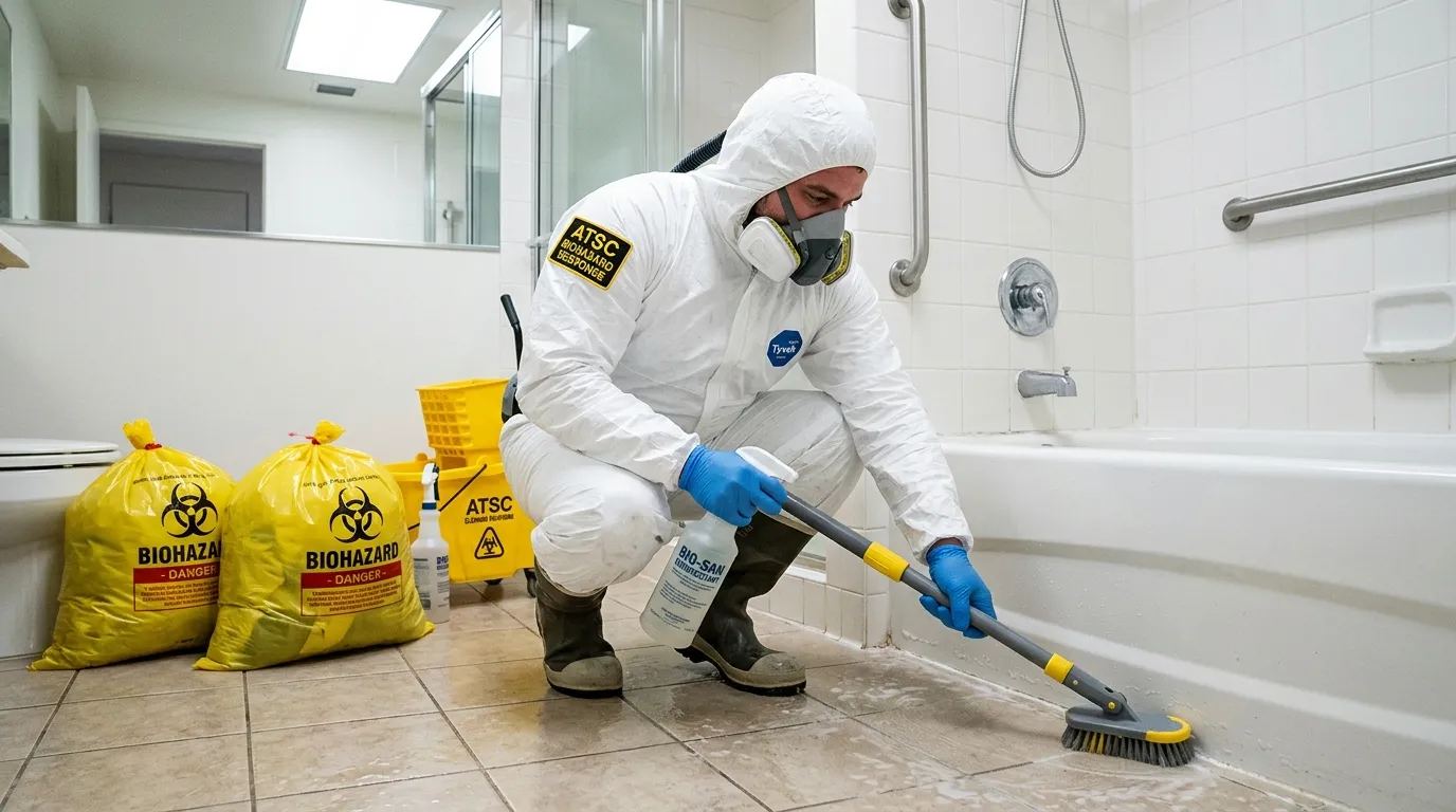 Decontamination equipment deployed for Blood Cleanup in Oceanside